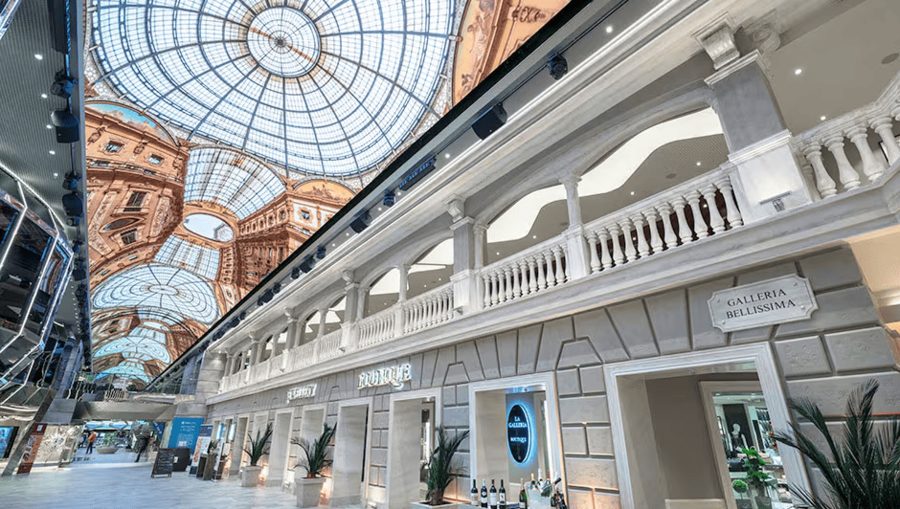 Галерея Galleria Bellissima с LED-куполом на MSC Bellissima