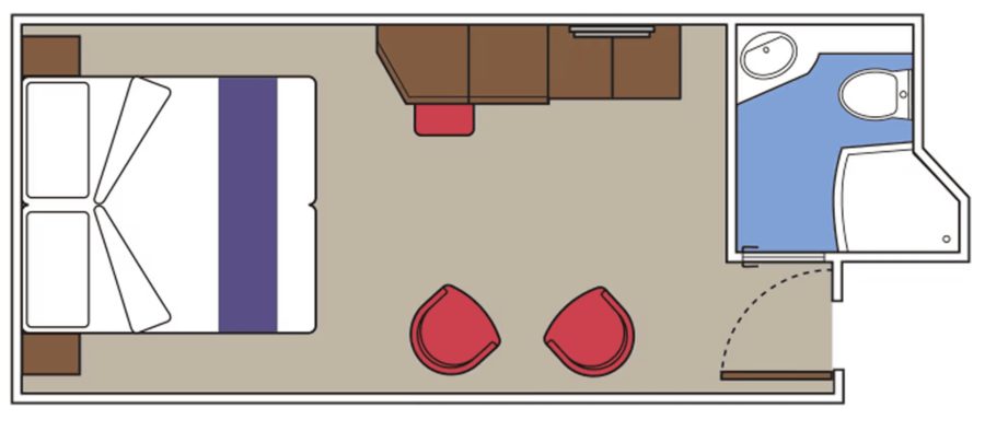 Внутренняя каюта (Interior) на MSC Bellissima